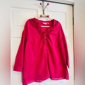 ✨Denim&Co. Pink Women’s Shirt